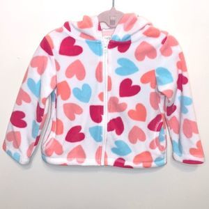 Toddler Fleece Heart Jacket